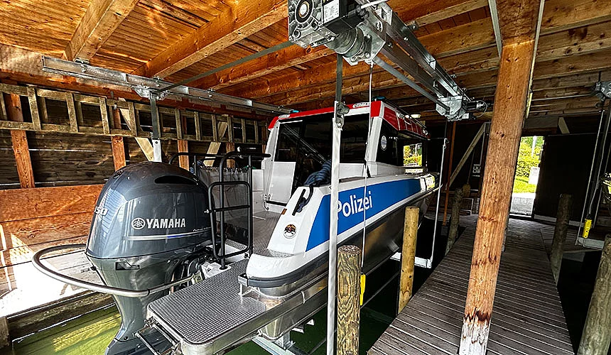 Elektrische Bootsliftanlage