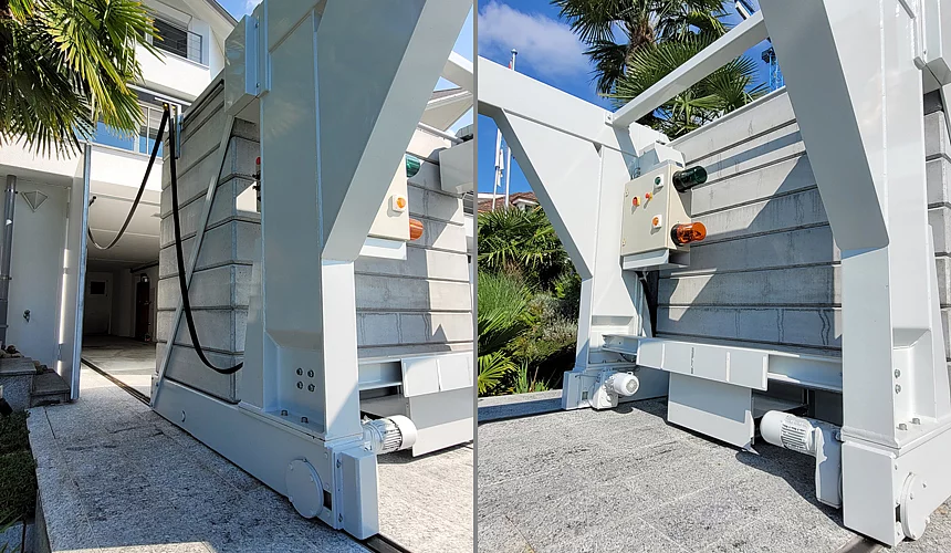 Spezialkonstruktion Verfahrkran